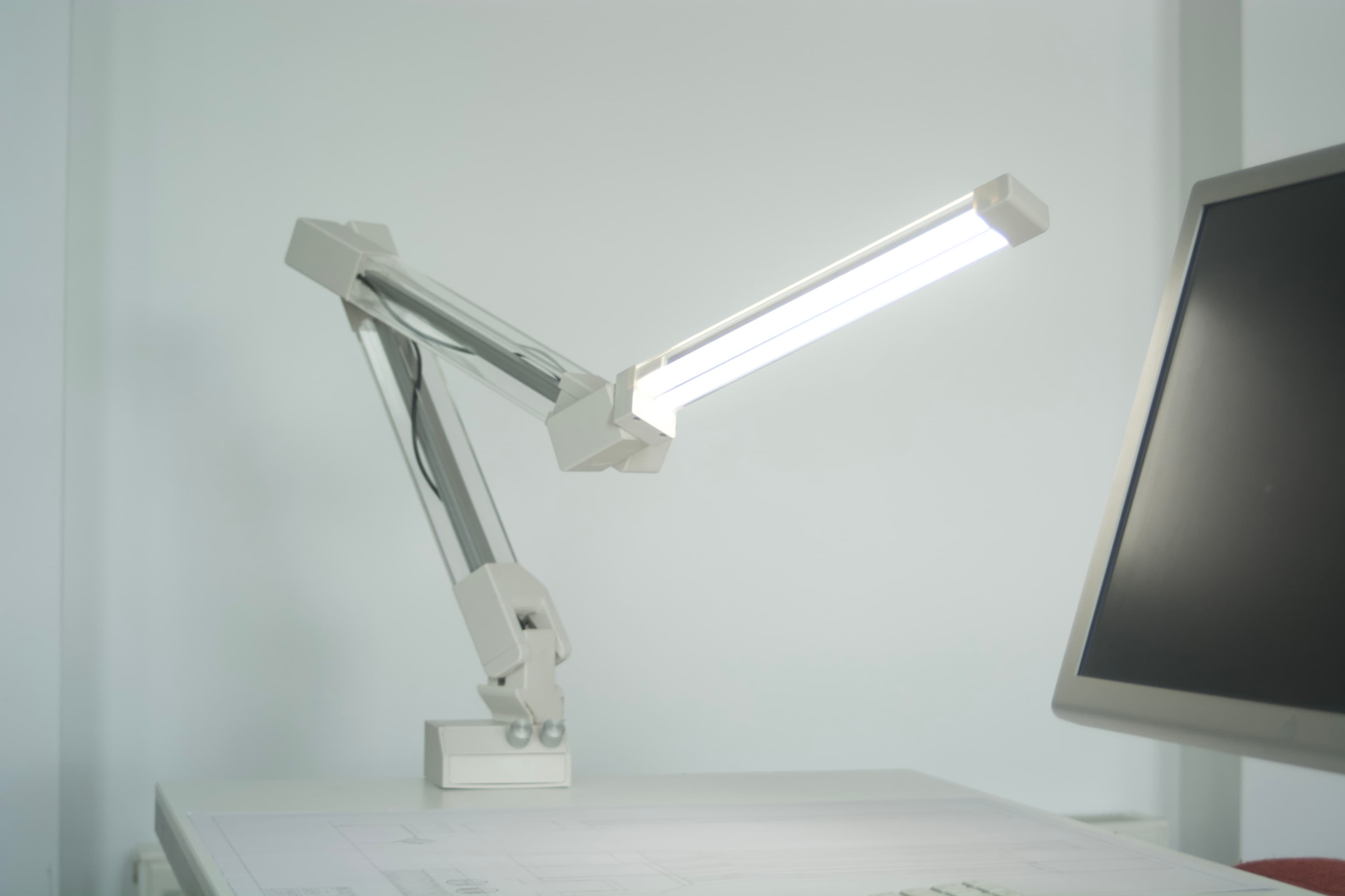 SOL-ONE robotic desk lamp, early production prototype
